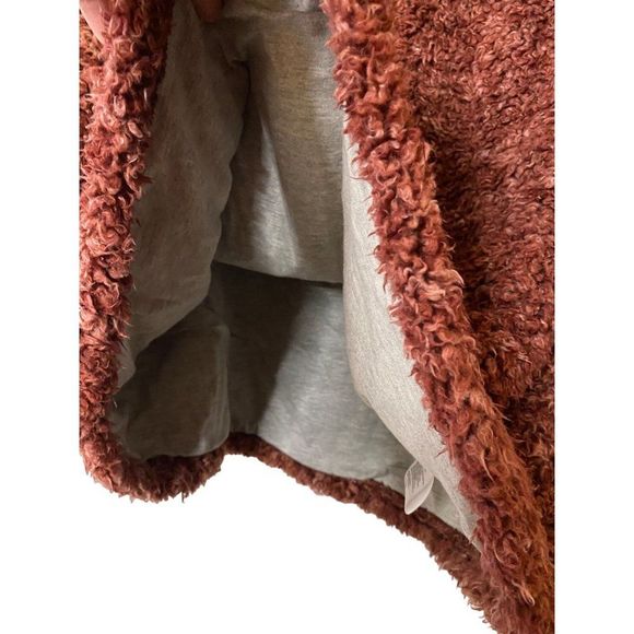 Weatherproof Vintage Women's Frosty Tipped Sherpa Pullover Wine Size XL Soft - Picture 7 of 10